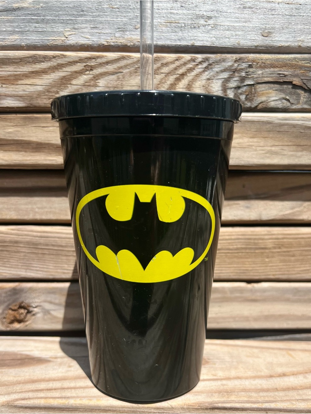 •Batman Tumbler & Straw! EUC!